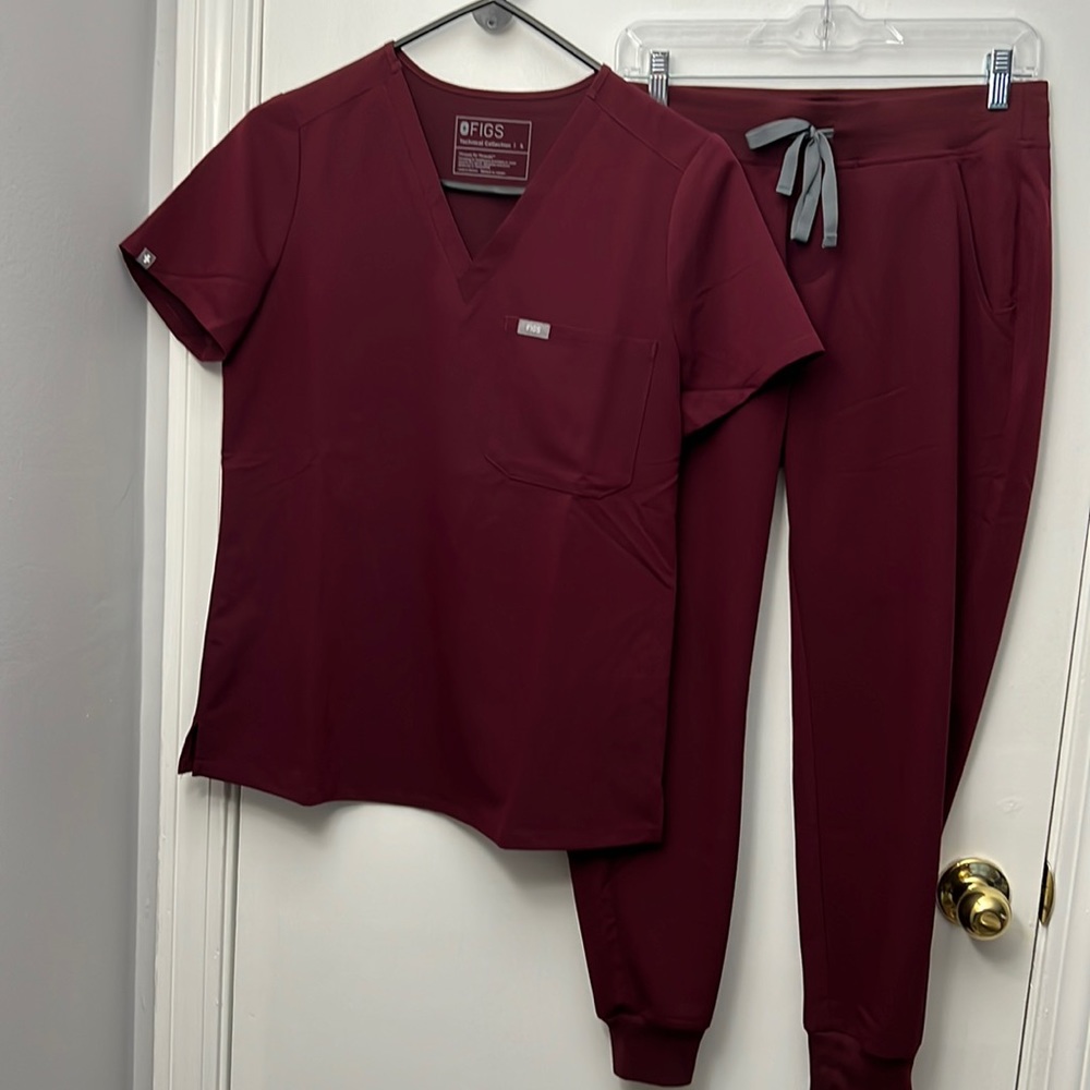 Burgundy figs! Worn twice.